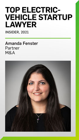 Amanda Fenster Named Top Electric-Vehicle Startup Lawyer